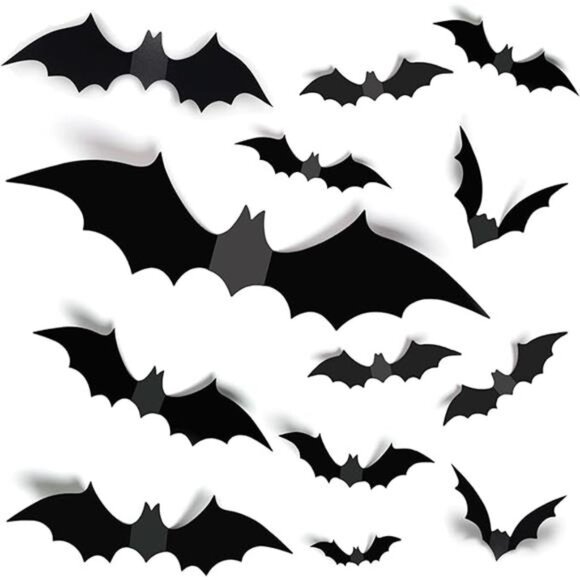 Halloween Decoration, 60PCS Bat Stickers - Picture 7 of 7